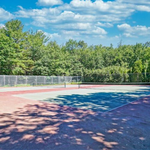 Tennis courts on site