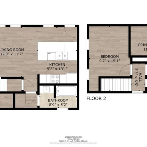 Floor plan| top and bottom floor