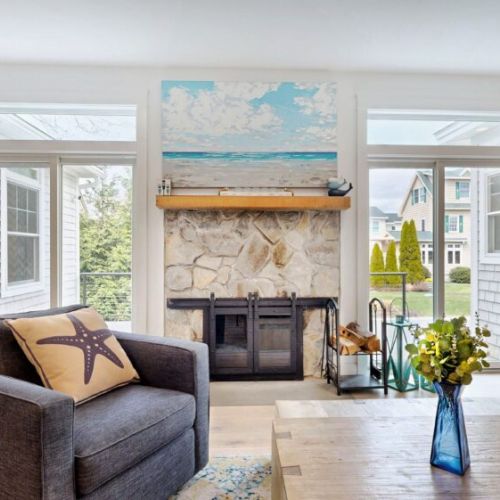 Fireplace is ornamental only
