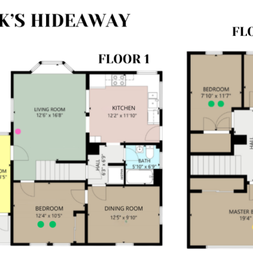 Floor plan for hanks hideaway