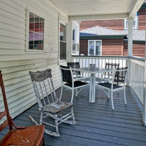 Porch | relax in the rocking chairs | dining table