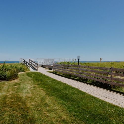 Path to private lounging area and beach access
