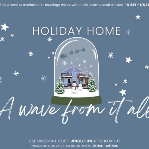 Use discount code: jinglefun at checkout! This promo is available for bookings made within this promotional window: 11/1/25 - 1/1/26