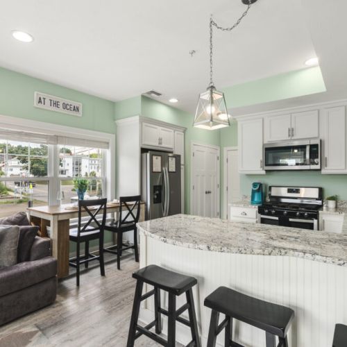 Open concept kitchen / living area
