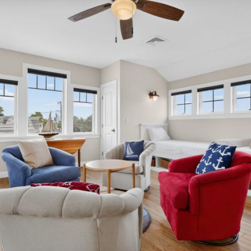 2nd floor bedroom | 4 twin beds | full bath