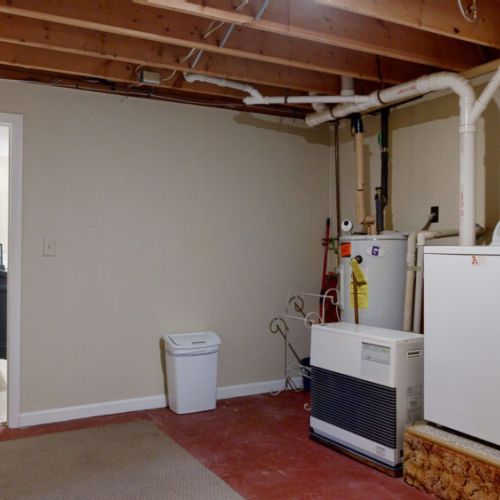 Entrance to basement level bedrrom| washer and dryer available