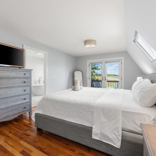 Second floor | primary bedroom with private balcony