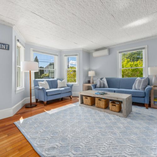 Living room with beautiful natural light