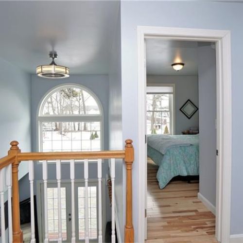 The second floor hallway between the bedrooms