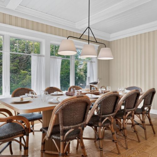 Dining room table with seating for 10