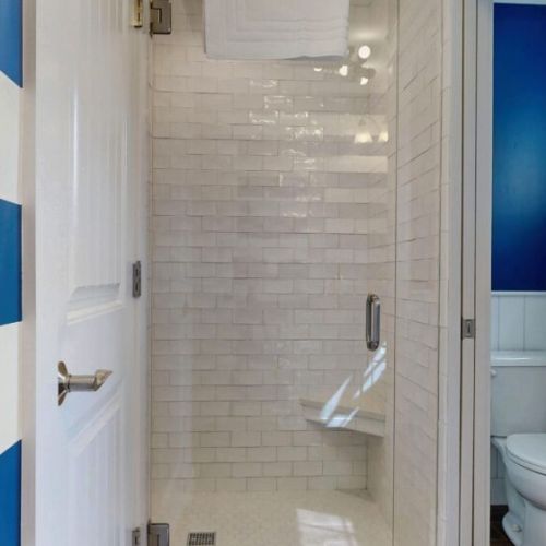 Shower attached to kids den