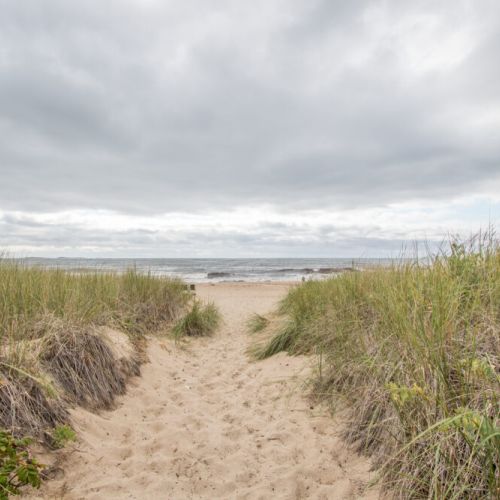 Steps from the sand