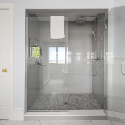 Standing shower | primary bath