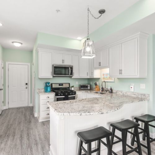 Open concept kitchen / living area