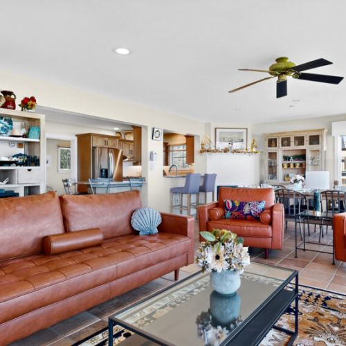 Open living area with modern furnishing