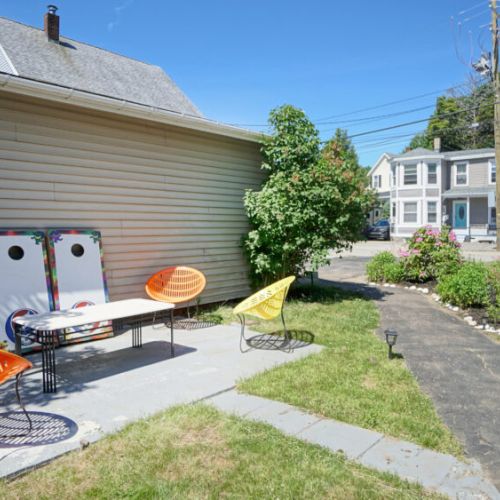 Corn hole for guest use