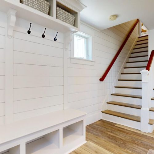 Stairway to second floor (kitchen / living room)