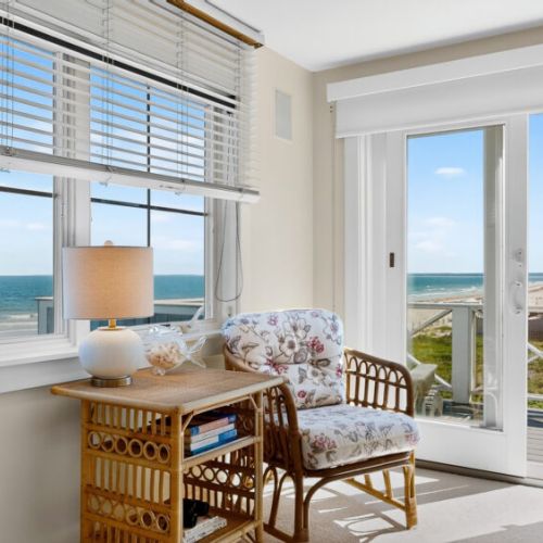 Primary bedroom with private deck