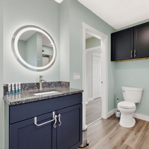 Full bath | standing shower | stand alone tub