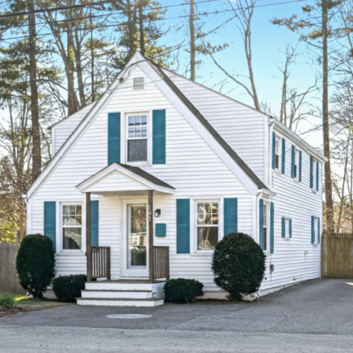 Computer generated representation of the property during summer season