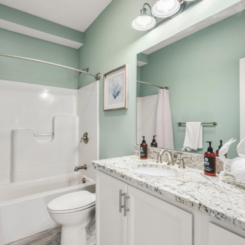 Full bath showing the shower