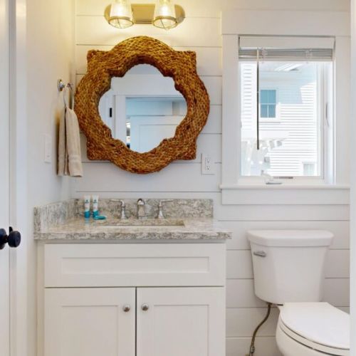 Second floor half bath