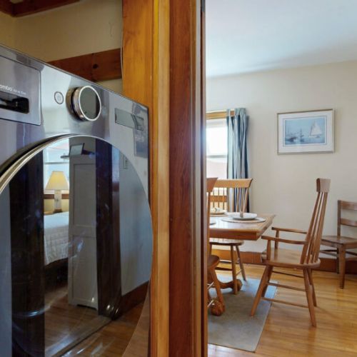 Washer dryer combo on first floor