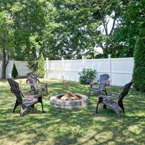 Backyard | fire pit for guest use | byow (bring your own wood)