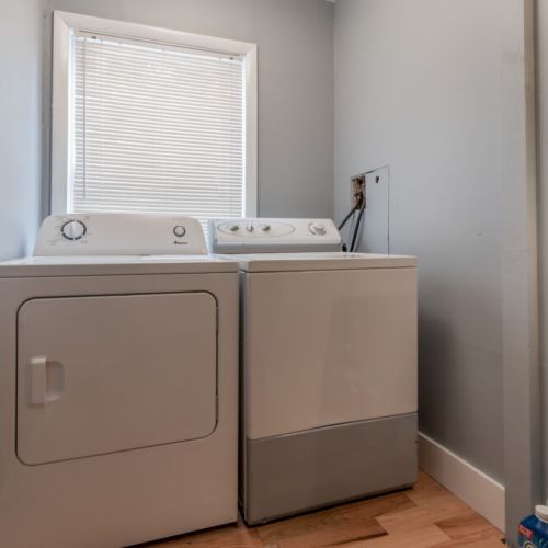 Washer and dryer in unit