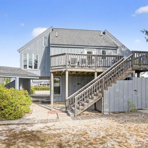 Back of the house from the backyard