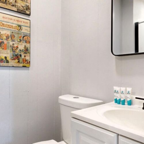 Bathroom |first floor | stand up shower | hallway