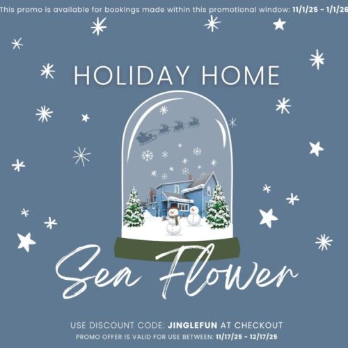 Use discount code: jinglefun at checkout! This promo is available for bookings made within this promotional window: 11/1/25 - 1/1/26
