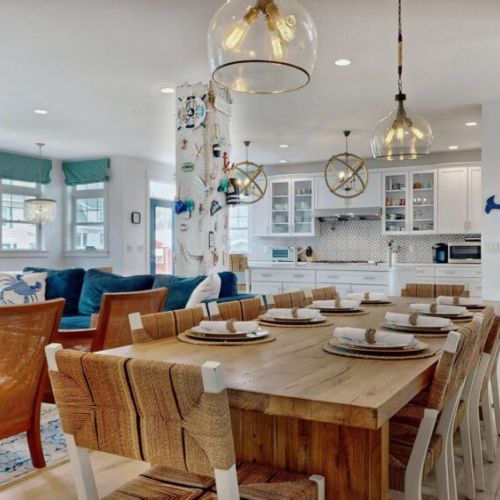 Large dining table