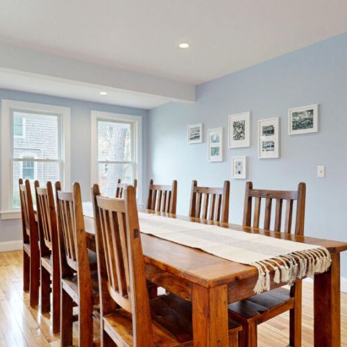 Dining room with seating for 8