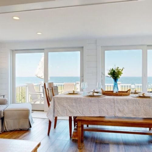 Second level | reading nook | dining table | ocean view | deck access