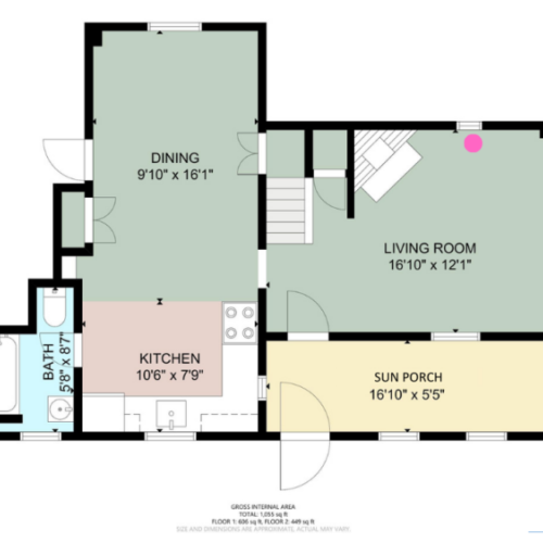 Unit a floor plan first floor