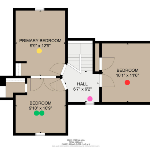 Unit a floor plan second floor