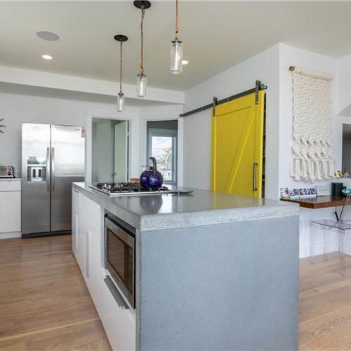 Sliding barn door to pantry