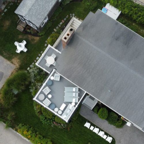 Drone / aerial view of property