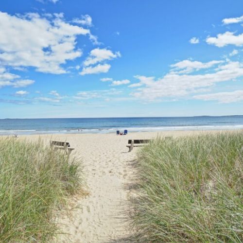 Steps away from 7 miles of sandy beach | path to beach