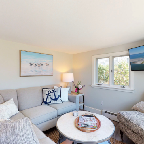 Ample living room seating | smart tv