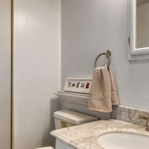 1/2 bath on first floor