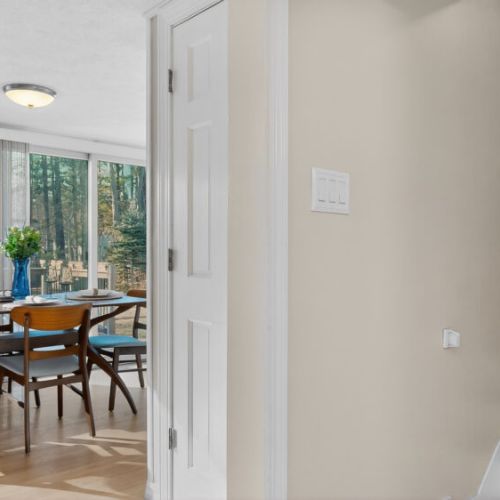 Stairs leading to the second floor