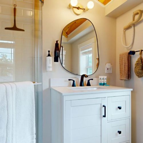 Full bath with standing shower