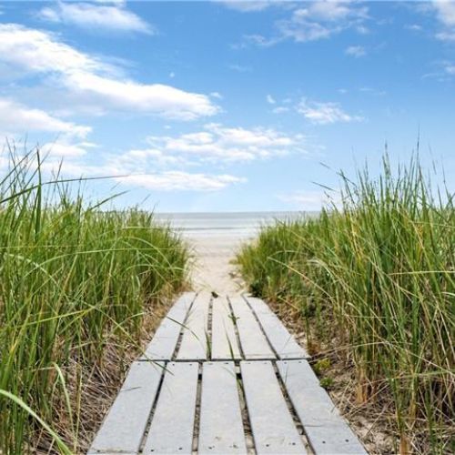 Walkway to beautiful sandy beach