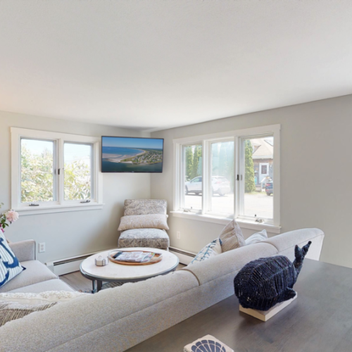 Ample living room seating | smart tv