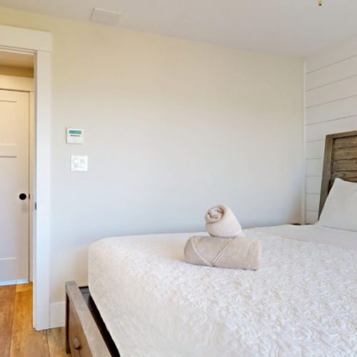 First floor | king bed | primary bedroom | patio access